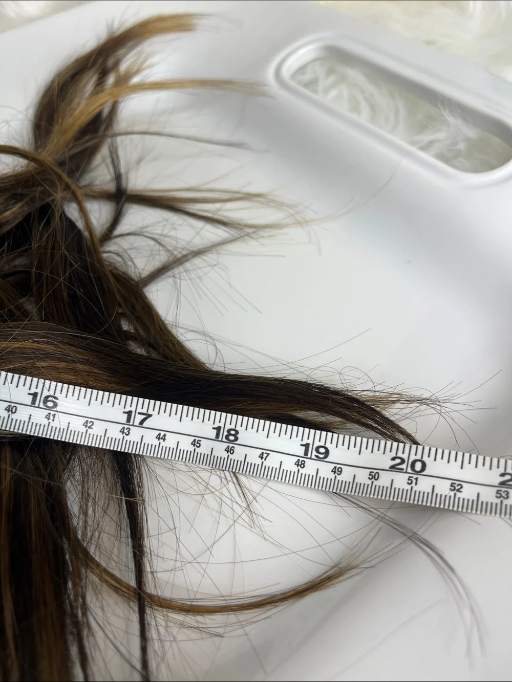 Natural Brown Clip-In Hair Extension with Blonde Highlights